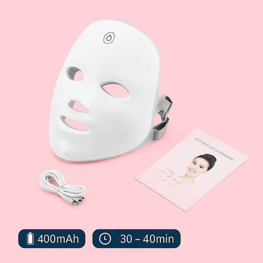 Profesjonalna Maska LED z Radiofrekwencją – Domowe SPA